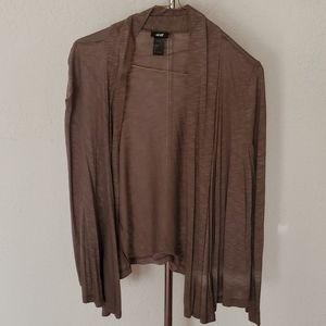 H&M open cardigan purple/brown